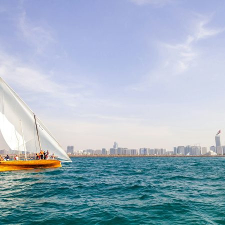 Sailing dhows race back to Abu Dhabi at 60 Feet Dhow Sailing Race